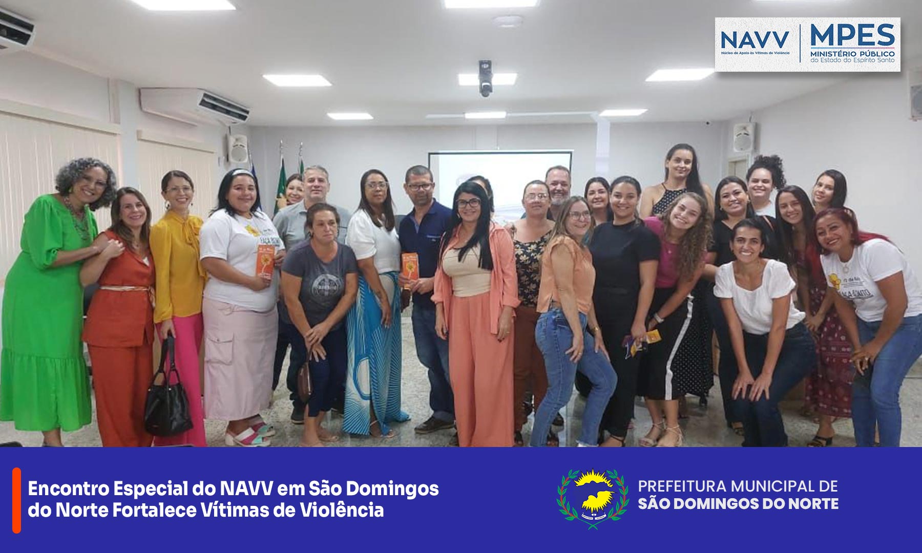 NOTÍCIA: Encontro Especial do NAVV em São Domingos do Norte Fortalece Vítimas de Violência