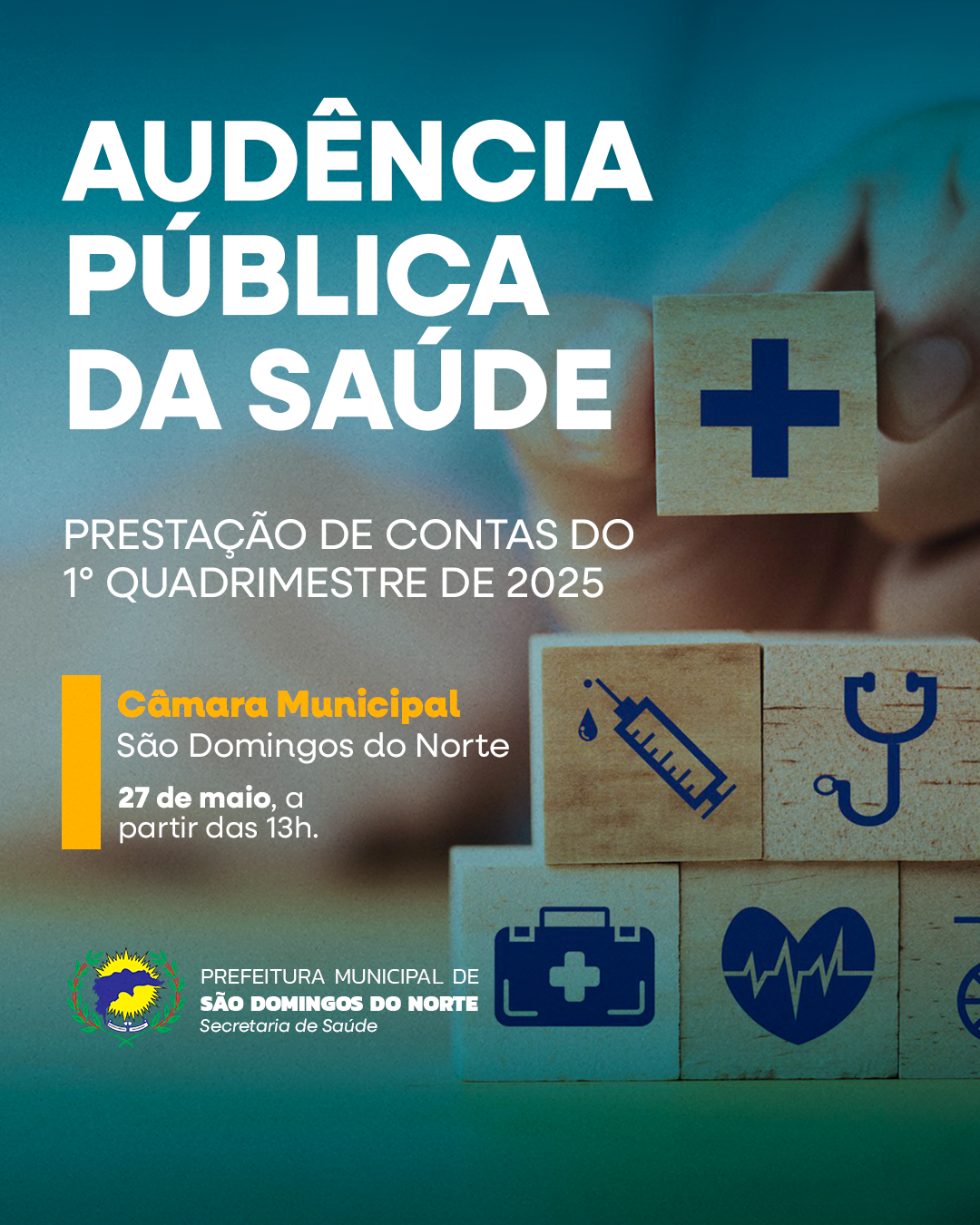 Vídeo: Audiência Pública da Saúde | Prestação de Contas do 1º Quadrimestre de 2025 – São Domingos do Norte